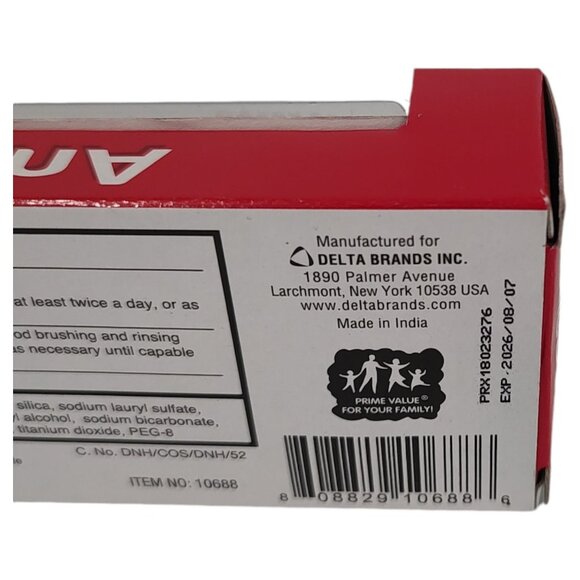 Lucky Anticavity Fluoride Toothpaste & Toothbrush Combo 6.4 Oz For Cavity Preven - Picture 4 of 6